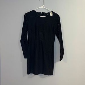 Black lace dress with back cut out